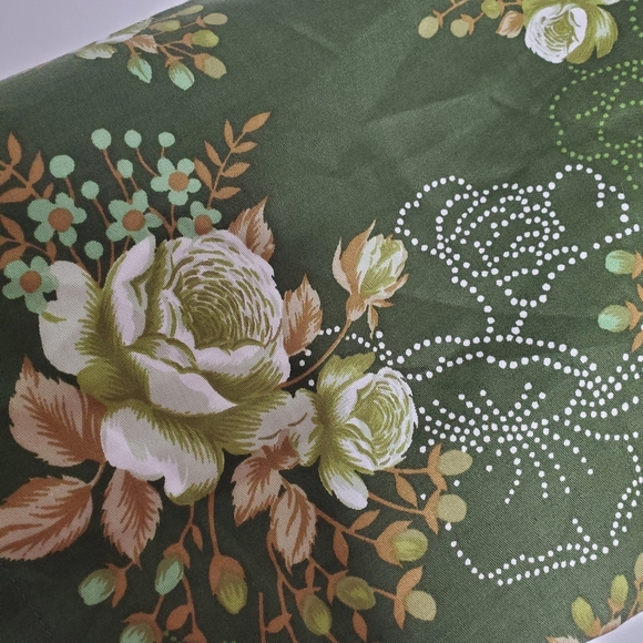 Vintage Design House Apron Oshare Kappogi Floral Cottagecore Retro Fall 60s 70s - Picture 7 of 11